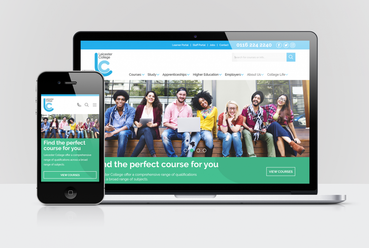 leicester-college-website-mock-up